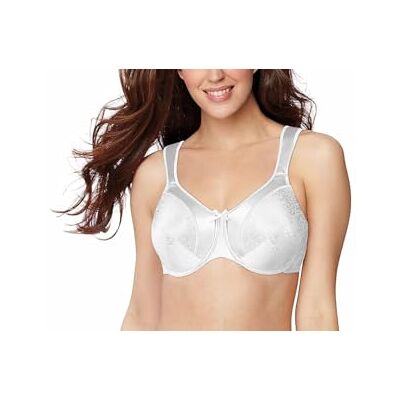Bali Women's Satin Tracings Minimizer Underwire Bra, White, 42C Bali Women's Satin Tracings Minimizer Underwire Bra, White, 42C