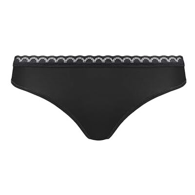 Nur Die Dames Daily Micro Tanga van Microvezel Naadloos Ondergoed met Kant Onzichtbaar Onder Kleding Zachte Slip G-String, zwart, 36 Nur Die Dames Daily Micro Tanga van Microvezel Naadloos Ondergoed met Kant Onzichtbaar Onder Kleding Zachte Slip G-String, zwart, 36