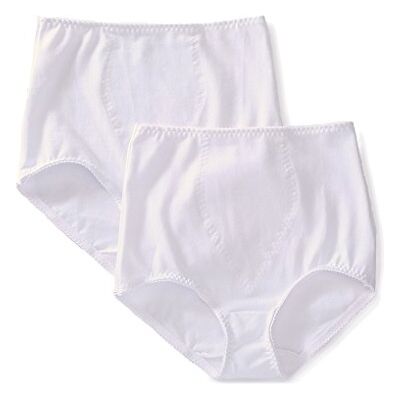 Bali figuurcorrigerende slip voor dames, lichte controle, gladmakend corrigerend ondergoed, buikcontrole, set van 2, kleuren kunnen variëren, XL Bali figuurcorrigerende slip voor dames, lichte controle, gladmakend corrigerend ondergoed, buikcontrole, set van 2, kleuren kunnen variëren, XL