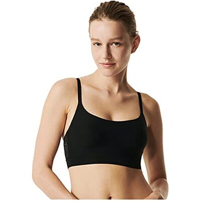 Chantelle Zachte stretch kanten gewatteerde bralette voor dames, Zwart, M/L Chantelle Zachte stretch kanten gewatteerde bralette voor dames, Zwart, M/L