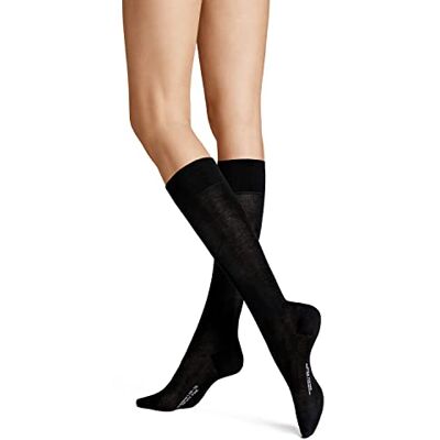 Hudson Unbekannt 015420 Relaxfine kniekousen voor dames, fijn/gebreid, 35/38, zwart, hoog katoenaandeel, comfortabele tailleband, zachte, fijne kwaliteit, versterkte neus en hiel, zwart, 35-38 EU Hudson Unbekannt 015420 Relaxfine kniekousen voor dames, fijn/gebreid, 35/38, zwart, hoog katoenaandeel, comfortabele tailleband, zachte, fijne kwaliteit, versterkte neus en hiel, zwart, 35-38 EU