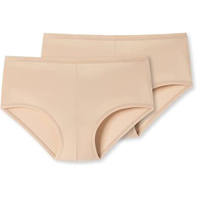 Uncover by Schiesser Stretch Light ondergoed voor dames, set van 2 stuks, 2 x zand, S Uncover by Schiesser Stretch Light ondergoed voor dames, set van 2 stuks, 2 x zand, S
