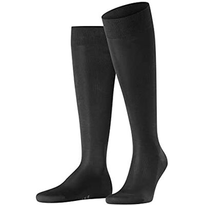 FALKE heren Tiago kniekousen ademende duurzame biologische fil d'Ecosse katoen lichte glans platte naad drukvrije teen fijn effene dun zakelijk dagelijks leven 1 paar FALKE heren Tiago kniekousen ademende duurzame biologische fil d'Ecosse katoen lichte glans platte naad drukvrije teen fijn effene dun zakelijk dagelijks leven 1 paar