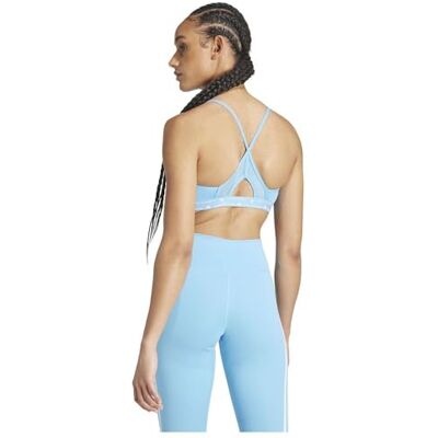 adidas Aeroreact Trainingsbeha voor dames, lichte ondersteuning, 3-stripes, sportbeha adidas Aeroreact Trainingsbeha voor dames, lichte ondersteuning, 3-stripes, sportbeha
