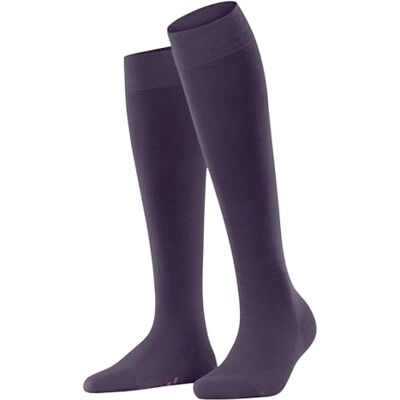 FALKE Dames Kniekousen Softmerino W Kh wol katoen lang eenkleurig 1 paar, Rood Wineberry 8761, 35-36 FALKE Dames Kniekousen Softmerino W Kh wol katoen lang eenkleurig 1 paar, Rood Wineberry 8761, 35-36