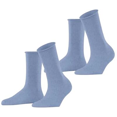 ESPRIT Dames Sokken Basic Pure Multipack W So katoen eenkleurig 2 paar, Blauw Jeans 6458, 35-38 ESPRIT Dames Sokken Basic Pure Multipack W So katoen eenkleurig 2 paar, Blauw Jeans 6458, 35-38