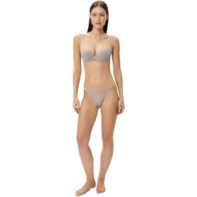 Koton Vrouwen Regular Waist Lacy Slip Slipje, Lila(360), L Koton Vrouwen Regular Waist Lacy Slip Slipje, Lila(360), L