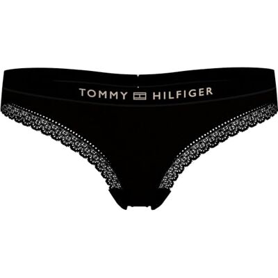 Tommy Hilfiger Dames Thong Tanga, Zwart (Zwart), L, Zwart, L Tommy Hilfiger Dames Thong Tanga, Zwart (Zwart), L, Zwart, L