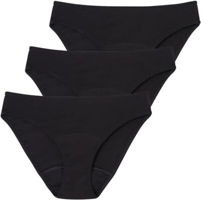 Athena Regles 9C21, set van 3 slipjes, menstruatieondergoed voor meisjes, zwart, 16 jaar, Zwart, 16 Jaren Athena Regles 9C21, set van 3 slipjes, menstruatieondergoed voor meisjes, zwart, 16 jaar, Zwart, 16 Jaren