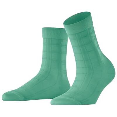 FALKE Dames Sokken Madras W So katoen gedessineerd 1 paar, Turkoois Ocean Green 7506 Madras, 35-38 FALKE Dames Sokken Madras W So katoen gedessineerd 1 paar, Turkoois Ocean Green 7506 Madras, 35-38