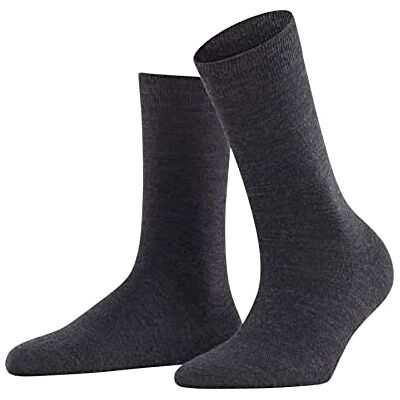 FALKE dames Softmerino sokken ademend klimaatregulerend geurremmend wol katoen verstevigde platte naad voor drukvrije teen effen zakelijk dagelijks leven 1 paar FALKE dames Softmerino sokken ademend klimaatregulerend geurremmend wol katoen verstevigde platte naad voor drukvrije teen effen zakelijk dagelijks leven 1 paar