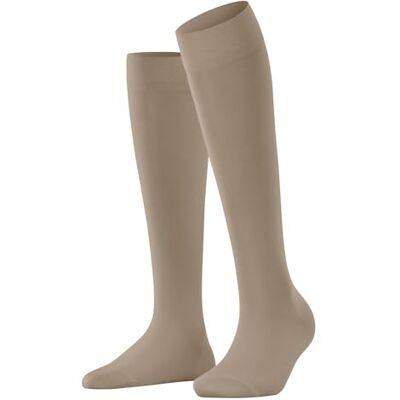 FALKE Dames Kniekousen Cotton Touch W Kh katoen lang eenkleurig 1 paar, Beige Nude 4092, 35-38 FALKE Dames Kniekousen Cotton Touch W Kh katoen lang eenkleurig 1 paar, Beige Nude 4092, 35-38