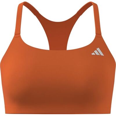 adidas Mujer Optime Essentials Workout Light Support Bra, Pure Orange, L adidas Mujer Optime Essentials Workout Light Support Bra, Pure Orange, L
