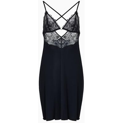 Giorgio Armani Korte ochtendjas voor dames, Zwart Bloemetje, M Giorgio Armani Korte ochtendjas voor dames, Zwart Bloemetje, M