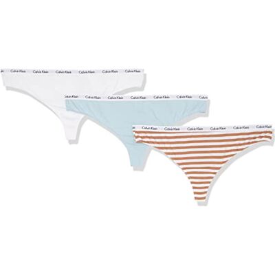 Calvin String slipje voor dames, Veelkleurig (Blauw/Wit/Rainer Stripe_sandelhout), XL Calvin String slipje voor dames, Veelkleurig (Blauw/Wit/Rainer Stripe_sandelhout), XL