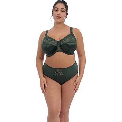 Elomi Women's Plus Size Cate Embroidered Full Coverage Brief, Pinegrove, 2XL Elomi Women's Plus Size Cate Embroidered Full Coverage Brief, Pinegrove, 2XL
