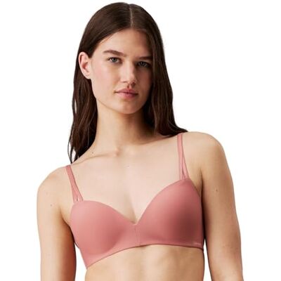 Calvin dames Demi Lift Demi (Wirefree) 000qf6017e,Roze (Rode Druif),85C Calvin dames Demi Lift Demi (Wirefree) 000qf6017e,Roze (Rode Druif),85C