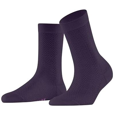 FALKE Dames Sokken Fable Estate W So wol eenkleurig 1 paar, Rood Wineberry 8761, 35-38 FALKE Dames Sokken Fable Estate W So wol eenkleurig 1 paar, Rood Wineberry 8761, 35-38