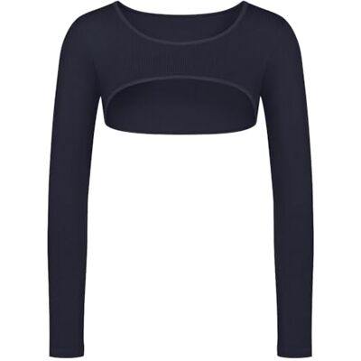 Sloggi Dames Ever Infused Aloë Bolero T-shirt, zwart, M Sloggi Dames Ever Infused Aloë Bolero T-shirt, zwart, M