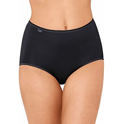 Sloggi Dames 24/7 Microvezel H Maxi C3P Slips, Zwart, 48 Sloggi Dames 24/7 Microvezel H Maxi C3P Slips, Zwart, 48