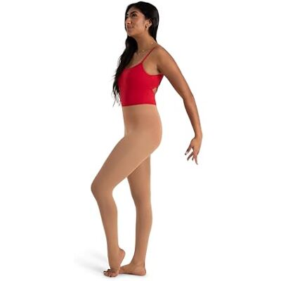Capezio Self Knit Waist Stirrup Tight Size Small, Caramel Capezio Self Knit Waist Stirrup Tight Size Small, Caramel
