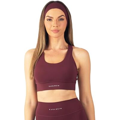 Carlheim Women's Serenita Active Collection Sports Bra X-Back, Burgundy, X-Large, bordeaux, XL Carlheim Women's Serenita Active Collection Sports Bra X-Back, Burgundy, X-Large, bordeaux, XL