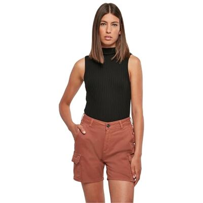 Urban Classics Dames Top Ladies Rib Knit Sleevless Body Black 3XL Urban Classics Dames Top Ladies Rib Knit Sleevless Body Black 3XL