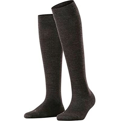 FALKE Dames Kniekousen Sensitive Berlin W Kh wol katoen met comfort tailleband 1 paar, Grijs Anthracite Melange 3085, 35-38 FALKE Dames Kniekousen Sensitive Berlin W Kh wol katoen met comfort tailleband 1 paar, Grijs Anthracite Melange 3085, 35-38
