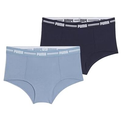 PUMA Dames Mini Short 2P Pack, Native Blue, S PUMA Dames Mini Short 2P Pack, Native Blue, S