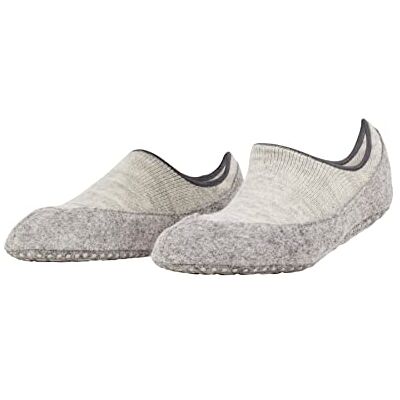 FALKE Dames Stopper sokken Cosyshoe Invisible W Hp wol Noppen op de zool 1 paar, Grijs Light Grey Melange 3204, 39-40 FALKE Dames Stopper sokken Cosyshoe Invisible W Hp wol Noppen op de zool 1 paar, Grijs Light Grey Melange 3204, 39-40