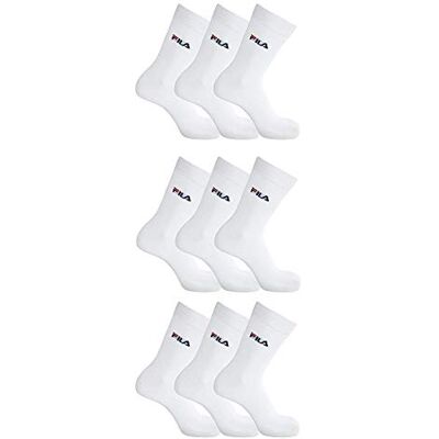 FILA Uniseks normale sokken, wit, 35-38 EU FILA Uniseks normale sokken, wit, 35-38 EU