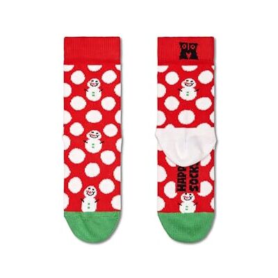 Happy Socks Snowman, Kleurrijke en Leuke, Sokken voor kinderen, Groente-Rood-Wit (7-9Y) Happy Socks Snowman, Kleurrijke en Leuke, Sokken voor kinderen, Groente-Rood-Wit (7-9Y)