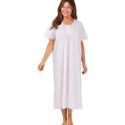 Marlon Womens Rosabel 48" Nightie, Roze Swirl, 36-38 Marlon Womens Rosabel 48" Nightie, Roze Swirl, 36-38