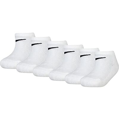 NIKE 6 Pack No Show Sokken voor kinderen White 4/5 jaar NIKE 6 Pack No Show Sokken voor kinderen White 4/5 jaar