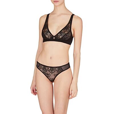 Giorgio Armani Bralette BH voor dames, Zwart, S Giorgio Armani Bralette BH voor dames, Zwart, S