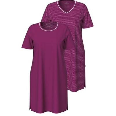 Ulla Popken gs1 data protected company 4069787000005 Dames Bigshirts, set van 2, ronde hals/V-hals, halflange mouwen, fuchsia roze, 42, Fuchsia pink., 42 Ulla Popken gs1 data protected company 4069787000005 Dames Bigshirts, set van 2, ronde hals/V-hals, halflange mouwen, fuchsia roze, 42, Fuchsia pink., 42
