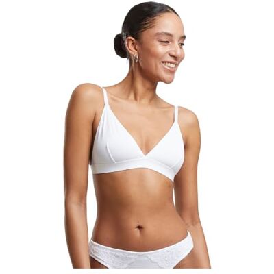 Urban Classics Basic beha voor dames, ongevoerde beha met verstelbare bandjes, comfortabel, verpakking van 2 stuks, wit en wit, M Urban Classics Basic beha voor dames, ongevoerde beha met verstelbare bandjes, comfortabel, verpakking van 2 stuks, wit en wit, M