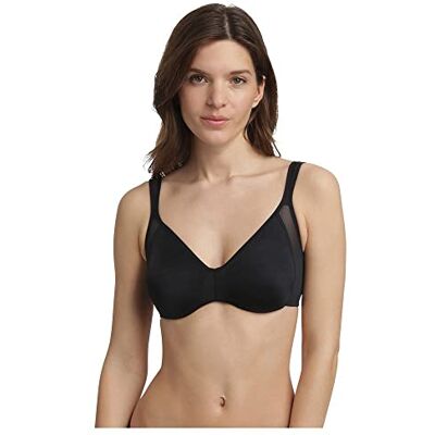 DIM Generous Minimizer beha met beugel voor dames, 1 stuk, Zwart, 85D DIM Generous Minimizer beha met beugel voor dames, 1 stuk, Zwart, 85D