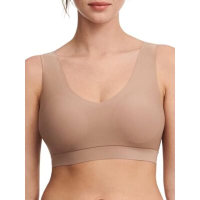 Chantelle Zachte elastische bustier voor dames, ondoorzichtig, Koffie Latte, XS/S Chantelle Zachte elastische bustier voor dames, ondoorzichtig, Koffie Latte, XS/S