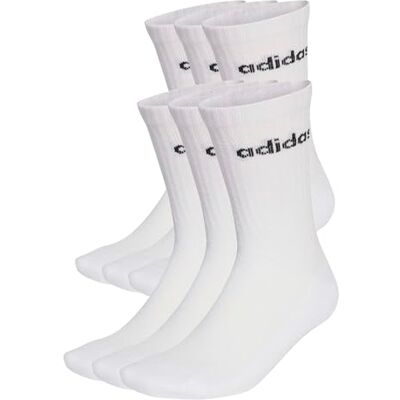 adidas uniseks-volwassene Linear Crew Socks Cushioned Socks 6 Pair Pack, White/Black, 6-7 Years adidas uniseks-volwassene Linear Crew Socks Cushioned Socks 6 Pair Pack, White/Black, 6-7 Years