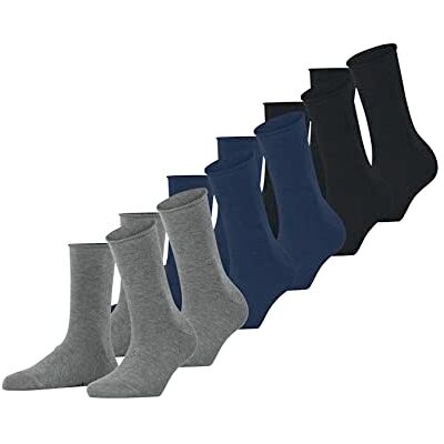 FALKE dames Happy 6-Pack sokken admend katoen verstevigde damessokken met een drukvrije rolrand een allrounder voor zakelijk gebruik en dagelijks leven in multipack 6 paar FALKE dames Happy 6-Pack sokken admend katoen verstevigde damessokken met een drukvrije rolrand een allrounder voor zakelijk gebruik en dagelijks leven in multipack 6 paar