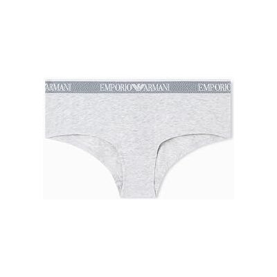 Giorgio Armani Culotte Hipster Slipje met logo, grijs, L, Grijs, L Giorgio Armani Culotte Hipster Slipje met logo, grijs, L, Grijs, L