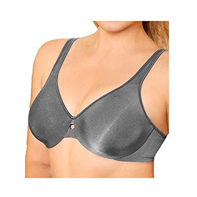 Bali Lilyette Naadloze beha voor dames, Grijs (Zilveren voering), 85E Bali Lilyette Naadloze beha voor dames, Grijs (Zilveren voering), 85E