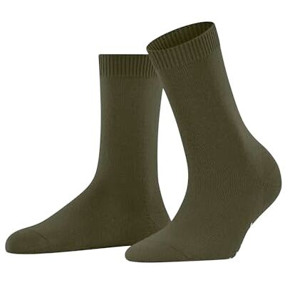 FALKE Dames Sokken Cosy Wool W So wol kasjmier eenkleurig 1 paar, Groen Artichoke 7436, 35-38 FALKE Dames Sokken Cosy Wool W So wol kasjmier eenkleurig 1 paar, Groen Artichoke 7436, 35-38