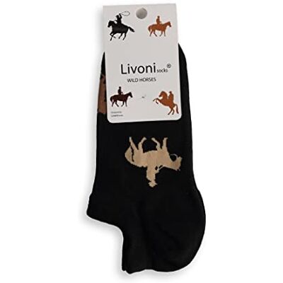 Livoni Wild Horses sokken 35-38, meerkleurig, S, Meerkleurig, S Livoni Wild Horses sokken 35-38, meerkleurig, S, Meerkleurig, S