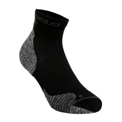 Odlo Ceramicool Run hardloopsokken voor heren en dames, Quarter, zwart, 41 EU Odlo Ceramicool Run hardloopsokken voor heren en dames, Quarter, zwart, 41 EU