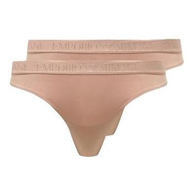 Giorgio Armani Dames Microvezel 2-Pack Braziliaanse Half Slip, Roze, S, roze, S Giorgio Armani Dames Microvezel 2-Pack Braziliaanse Half Slip, Roze, S, roze, S