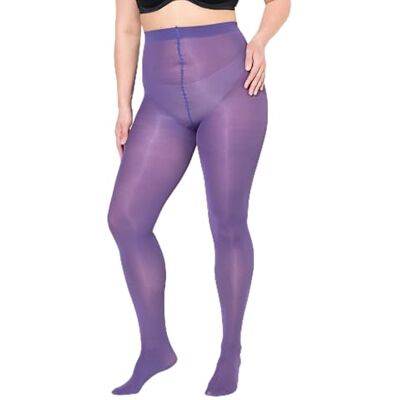 Ulla Popken Dames grote maten grote maten plus size Essential microvezel panty, 60 denier, paars, 48/50 Ulla Popken Dames grote maten grote maten plus size Essential microvezel panty, 60 denier, paars, 48/50