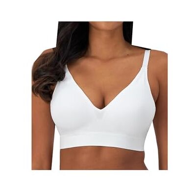 Bali Draadloze Comfort Revolution Moderne Naadloze, Flex-to-fit beugelvrije beha voor dames, Wit, 3XL Bali Draadloze Comfort Revolution Moderne Naadloze, Flex-to-fit beugelvrije beha voor dames, Wit, 3XL