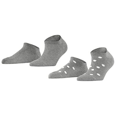ESPRIT Mesh Dot 2-Pack Vrouwen Sneakersokken Organisch Katoen Zwart Wit Meer kleuren met patroon ademend dun en effen gestippeld in een dubbel pack Multipack 2 Paar ESPRIT Mesh Dot 2-Pack Vrouwen Sneakersokken Organisch Katoen Zwart Wit Meer kleuren met patroon ademend dun en effen gestippeld in een dubbel pack Multipack 2 Paar